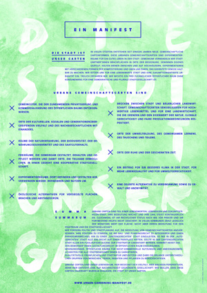 Urban Gardening Manifest